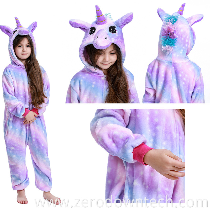 Girl Child Kid Unicorn Pajamas Set